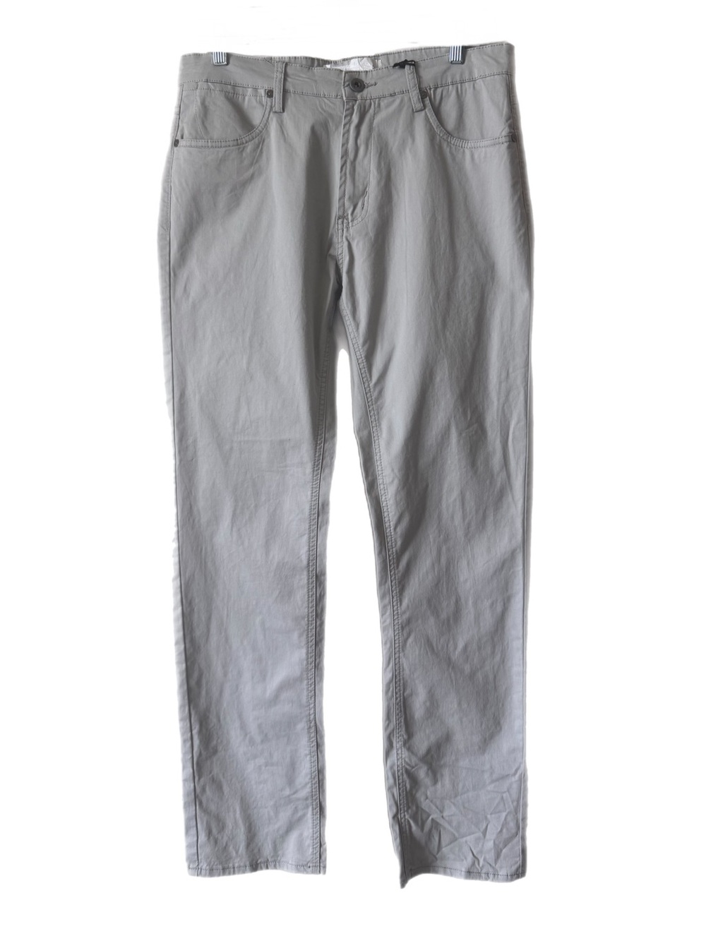 PAPER DENIM & CLOTH NWT Chinos Grey Slim Fit Sz 33 x 32